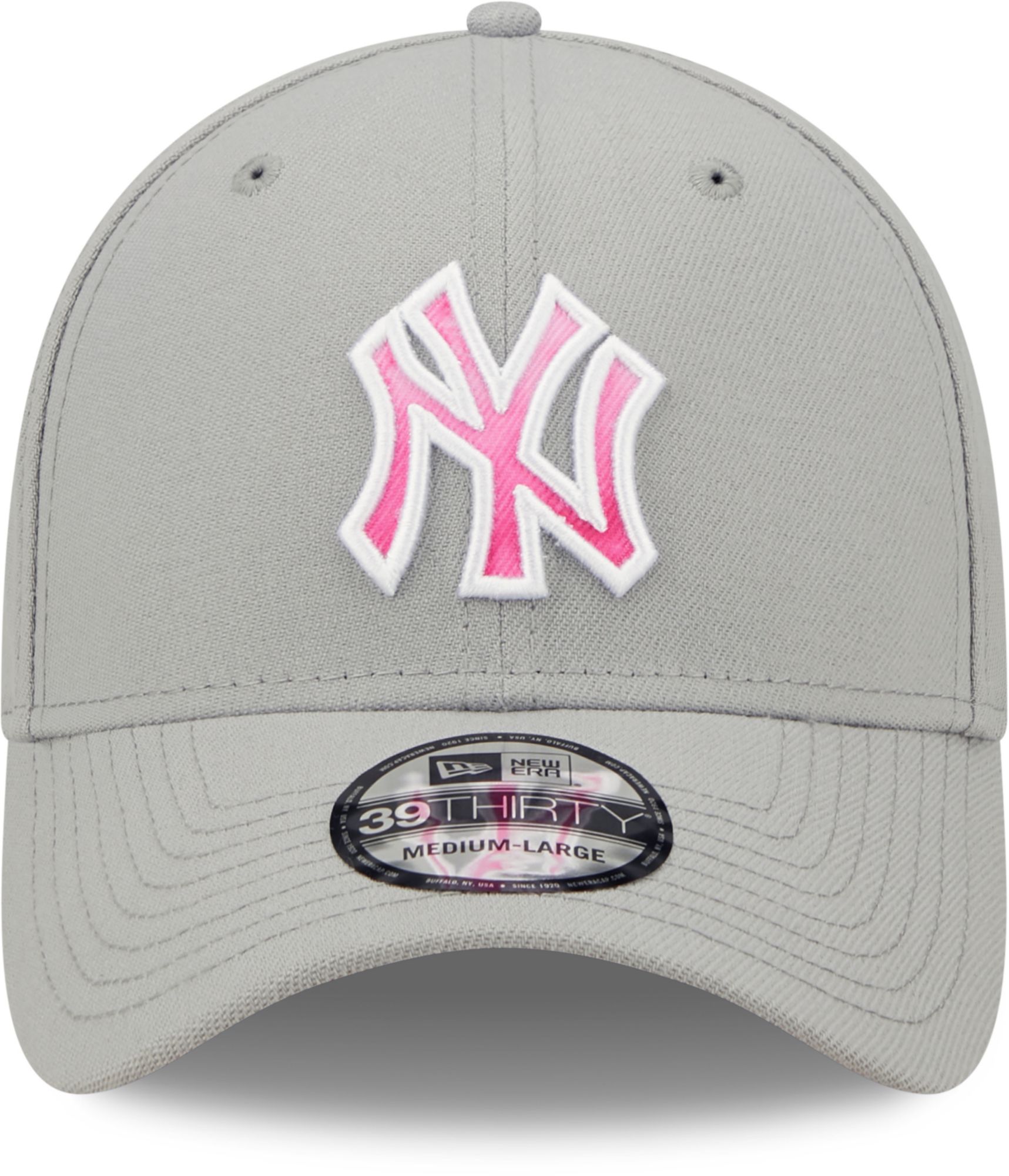 New Era Men's Mother's Day '22 New York Yankees Grey 39Thirty Stretch Fit Hat product image