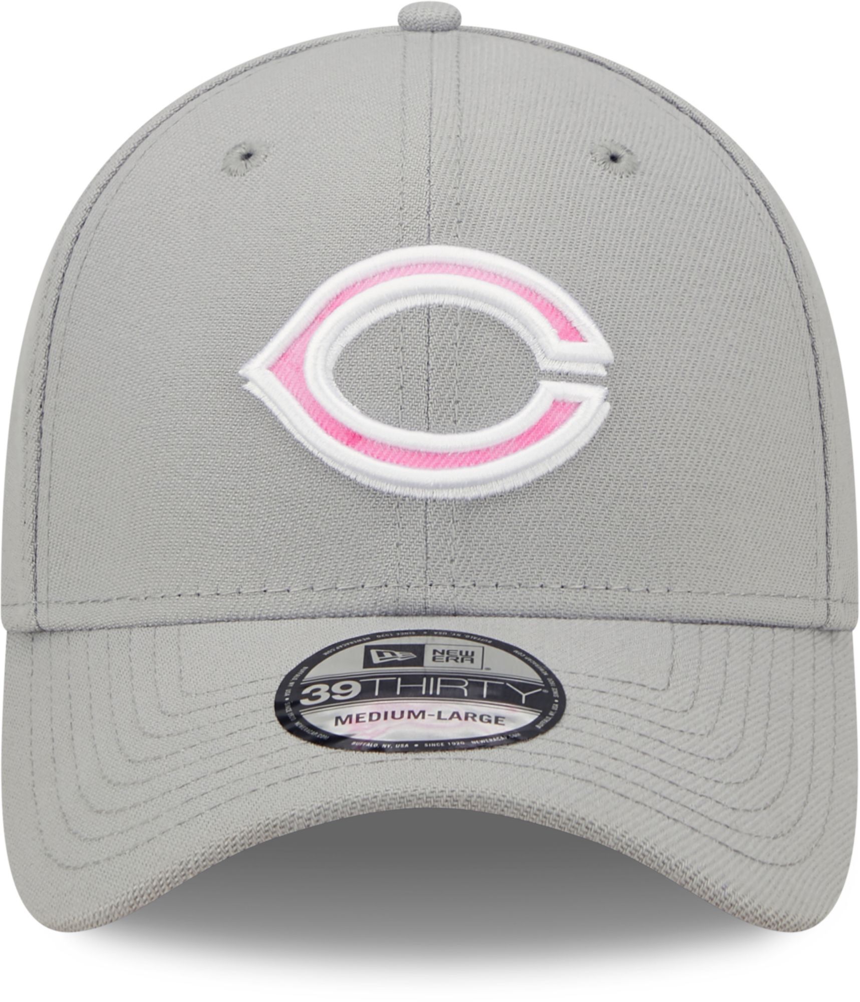 New Era Men's Mother's Day '22 Cincinnati Reds Grey 39Thirty Stretch Fit Hat product image