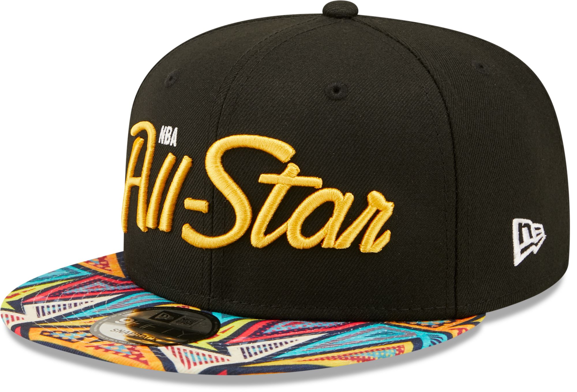 New Era Men's 2022 NBA All-Star Game Black Pattern 9Fifty Adjustable Snapback Hat product image