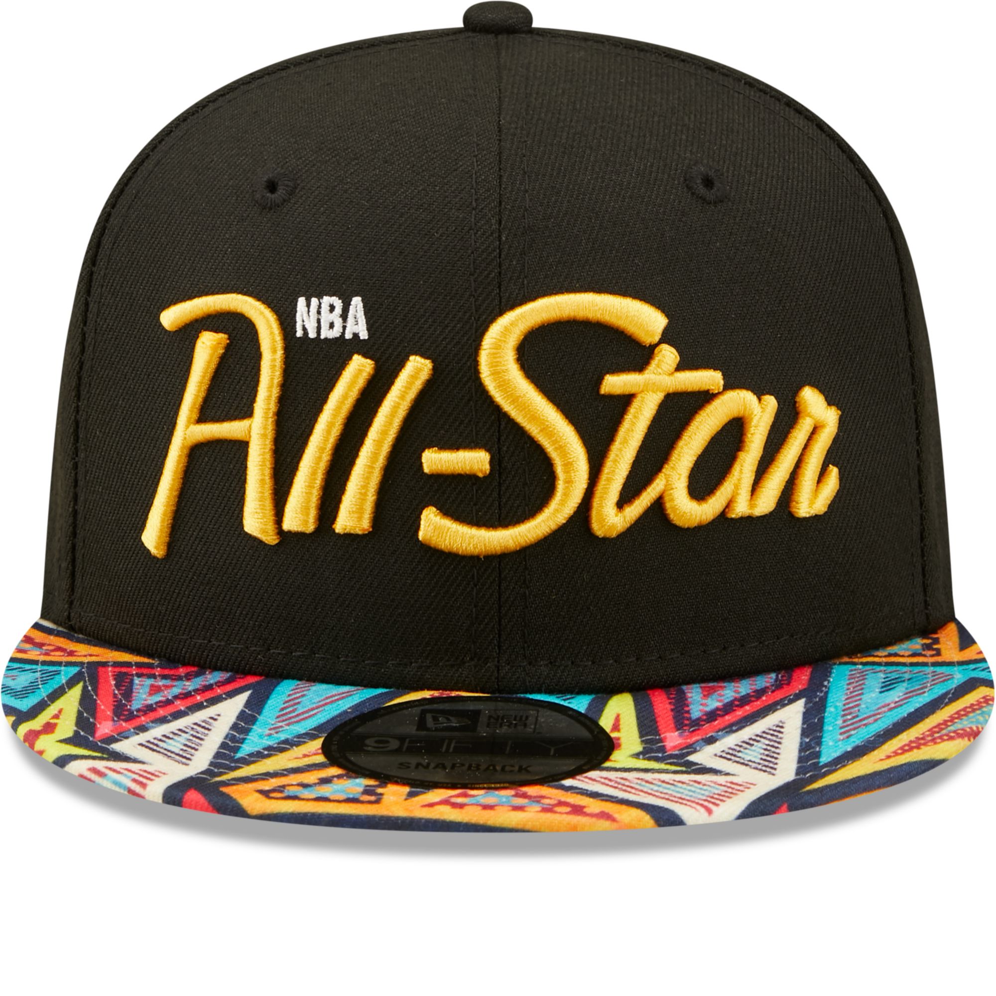 New Era Men's 2022 NBA All-Star Game Black Pattern 9Fifty Adjustable Snapback Hat product image