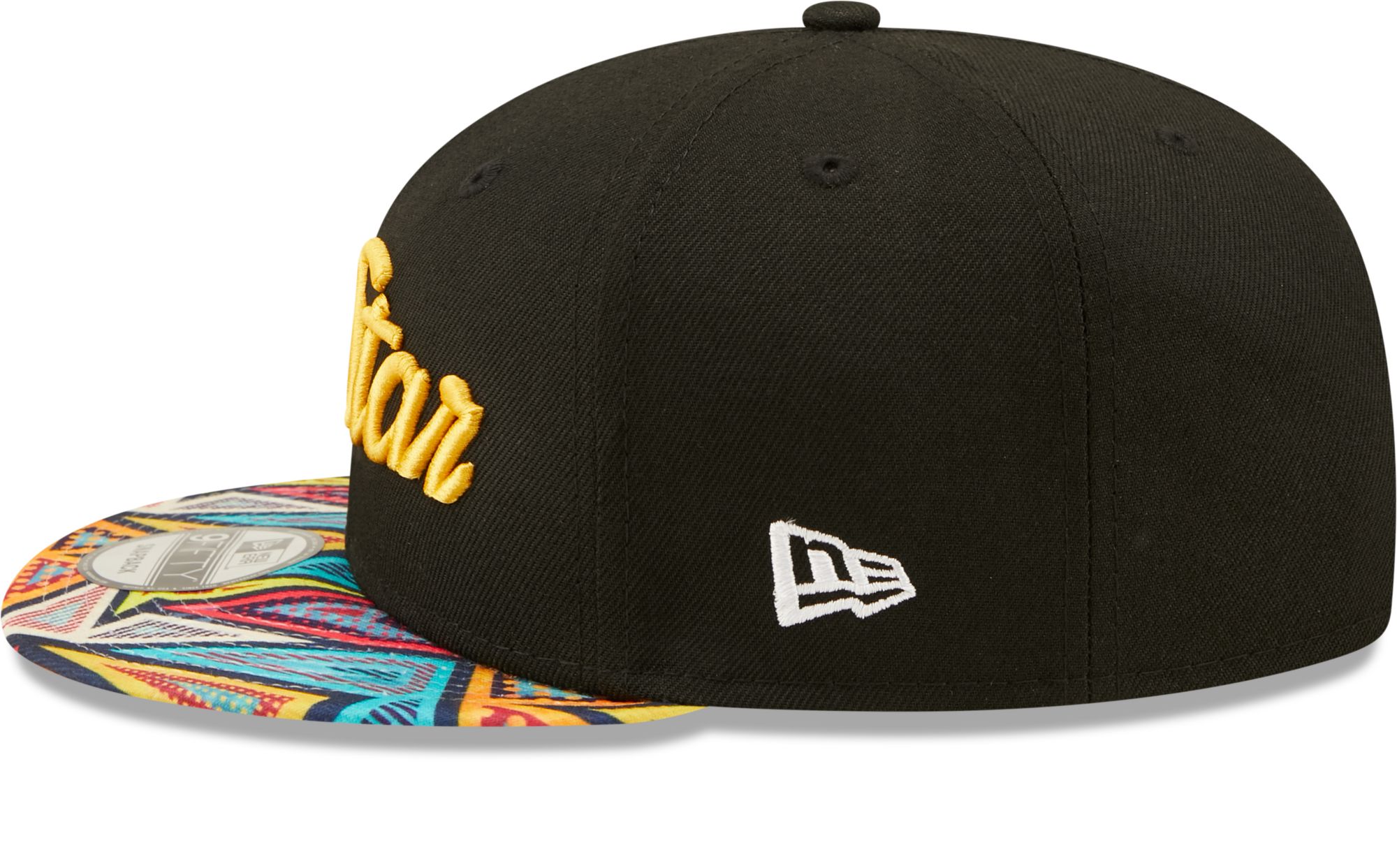 New Era Men's 2022 NBA All-Star Game Black Pattern 9Fifty Adjustable Snapback Hat product image