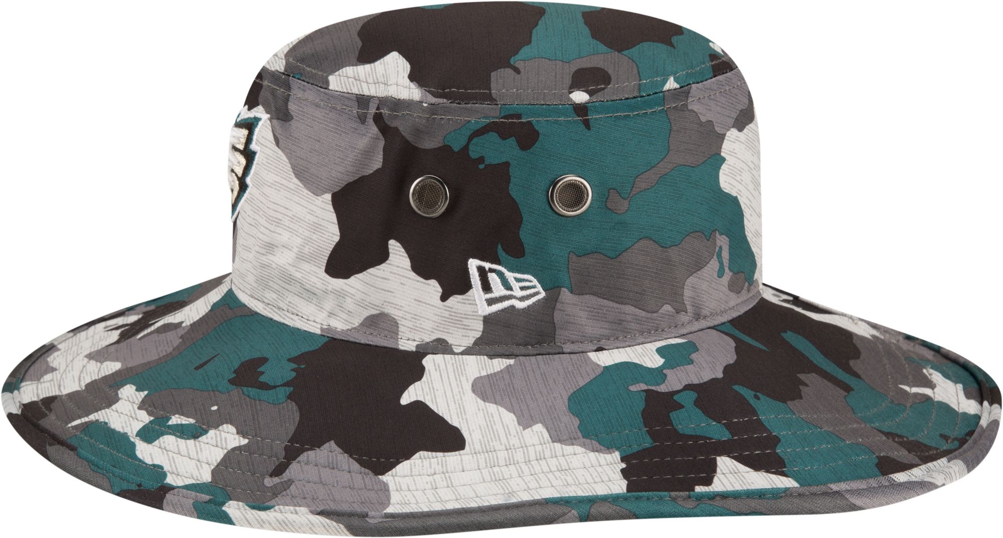 New Era Men's Philadelphia Eagles Training Camp 2022 Sideline Panama Camouflage Bucket Hat product image