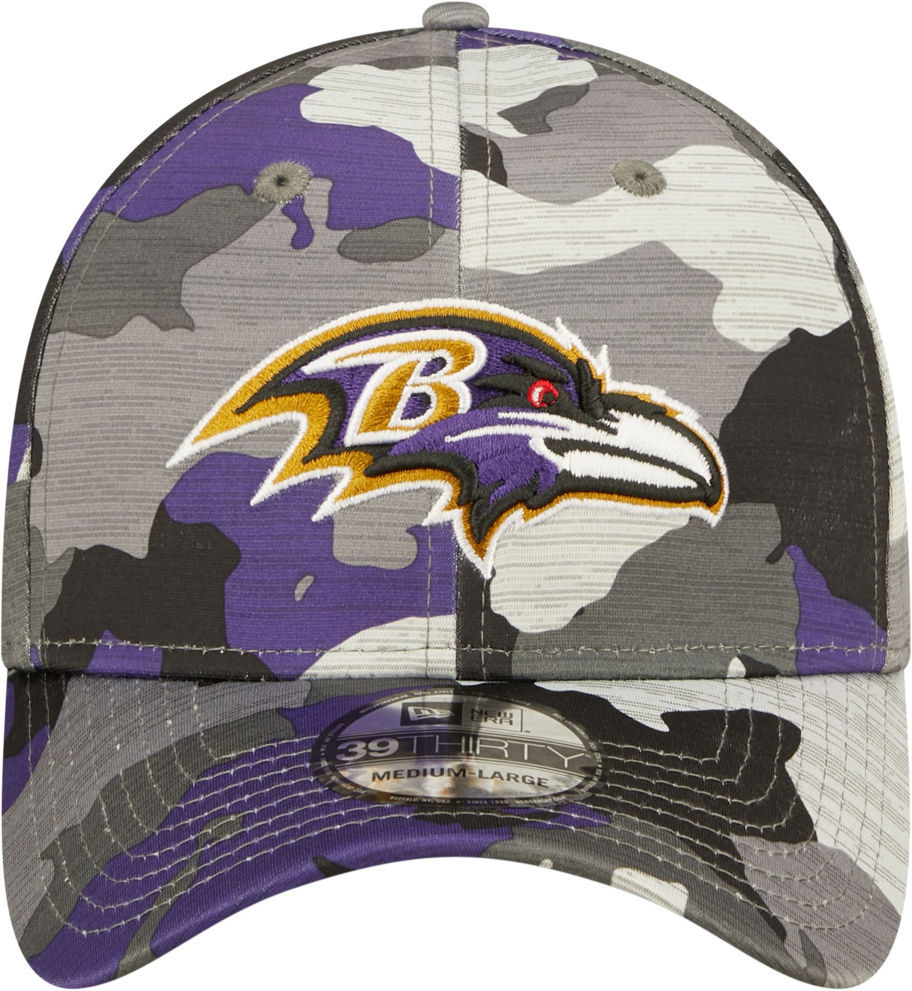 New Era Men's Baltimore Ravens Sideline Training Camp 2022 Camouflage 39Thirty Stretch Fit Hat product image