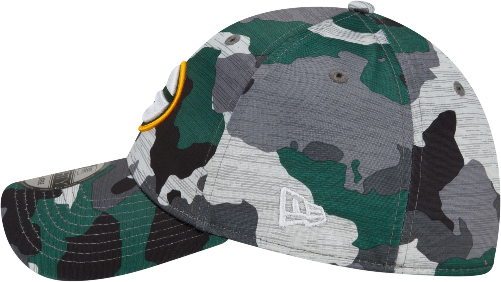 New Era Men's Green Bay Packers Sideline Training Camp 2022 Camouflage 39Thirty Stretch Fit Hat product image