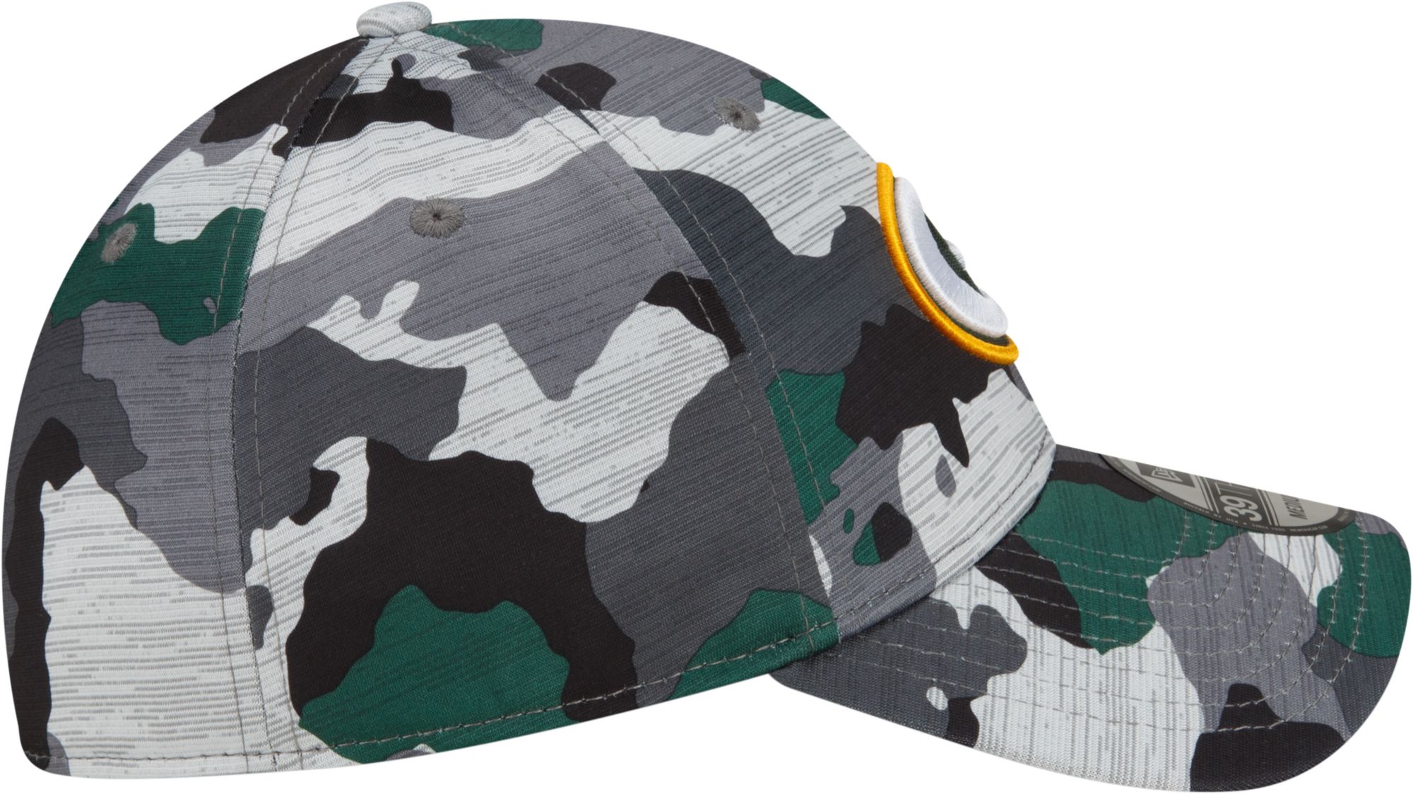 New Era Men's Green Bay Packers Sideline Training Camp 2022 Camouflage 39Thirty Stretch Fit Hat product image