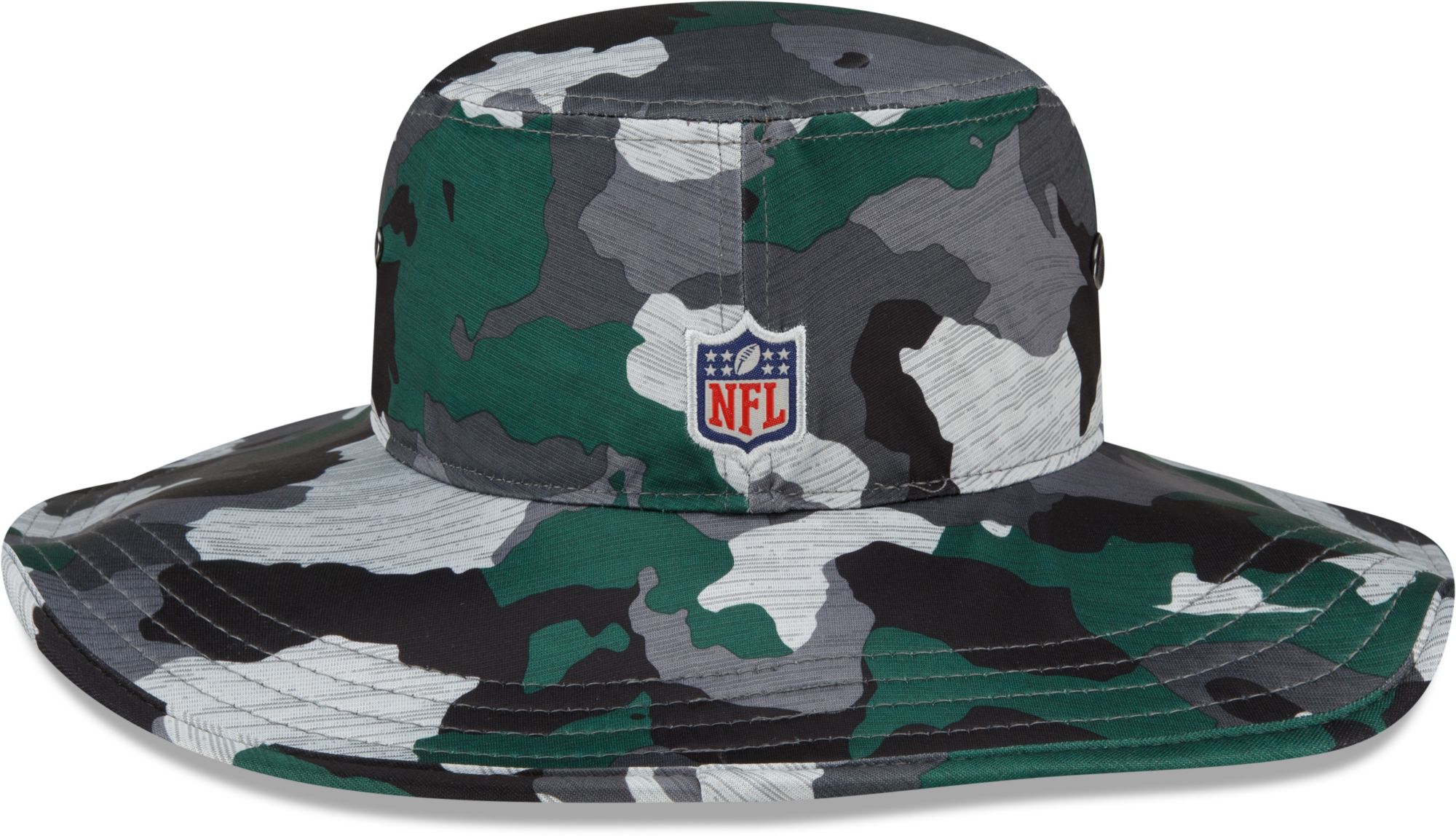 New Era Men's Green Bay Packers Training Camp 2022 Sideline Panama Camouflage Bucket Hat product image