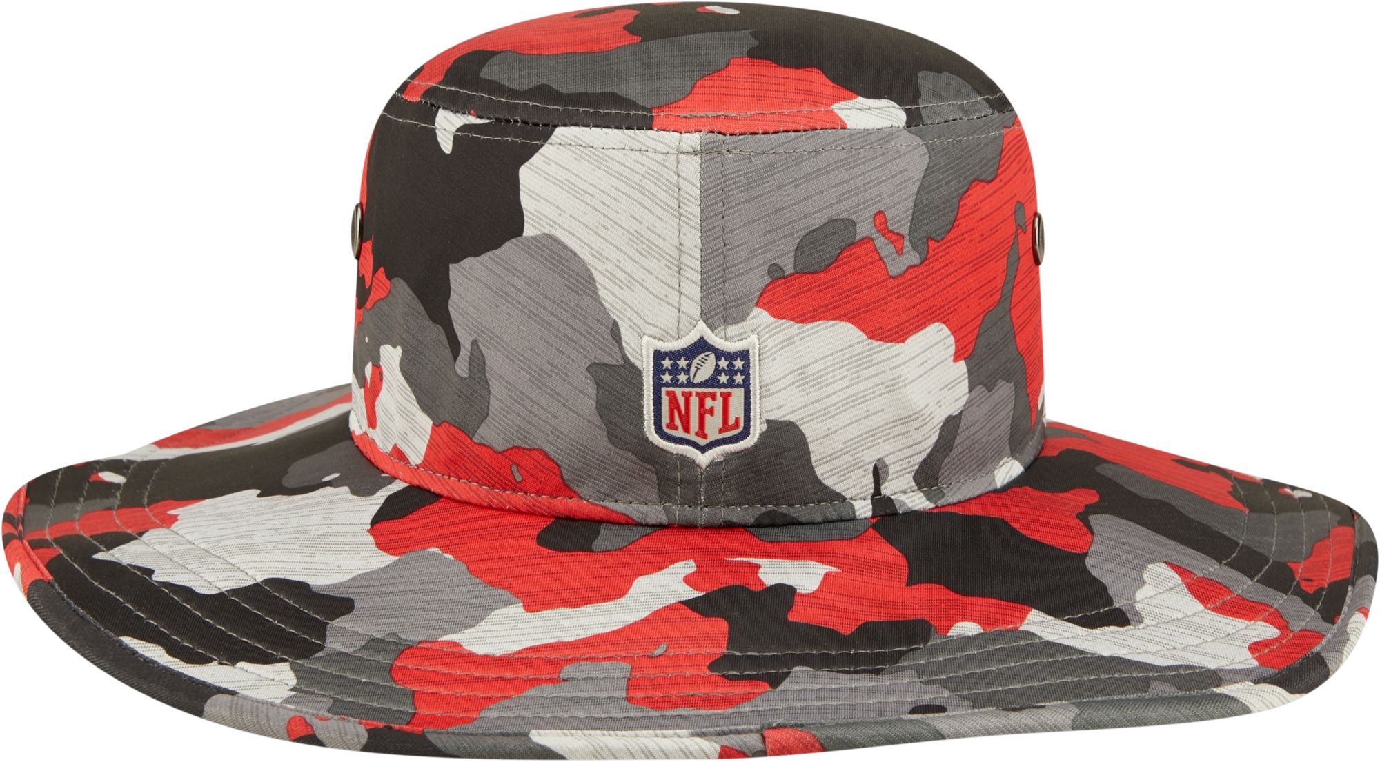 New Era Men's Tampa Bay Buccaneers Training Camp 2022 Sideline Panama Camouflage Bucket Hat product image