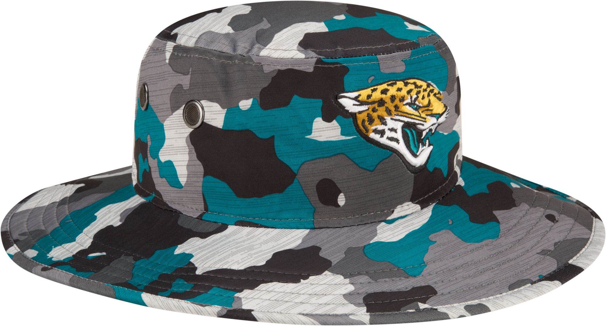 New Era Men's Jacksonville Jaguars Training Camp 2022 Sideline Panama Camouflage Bucket Hat product image
