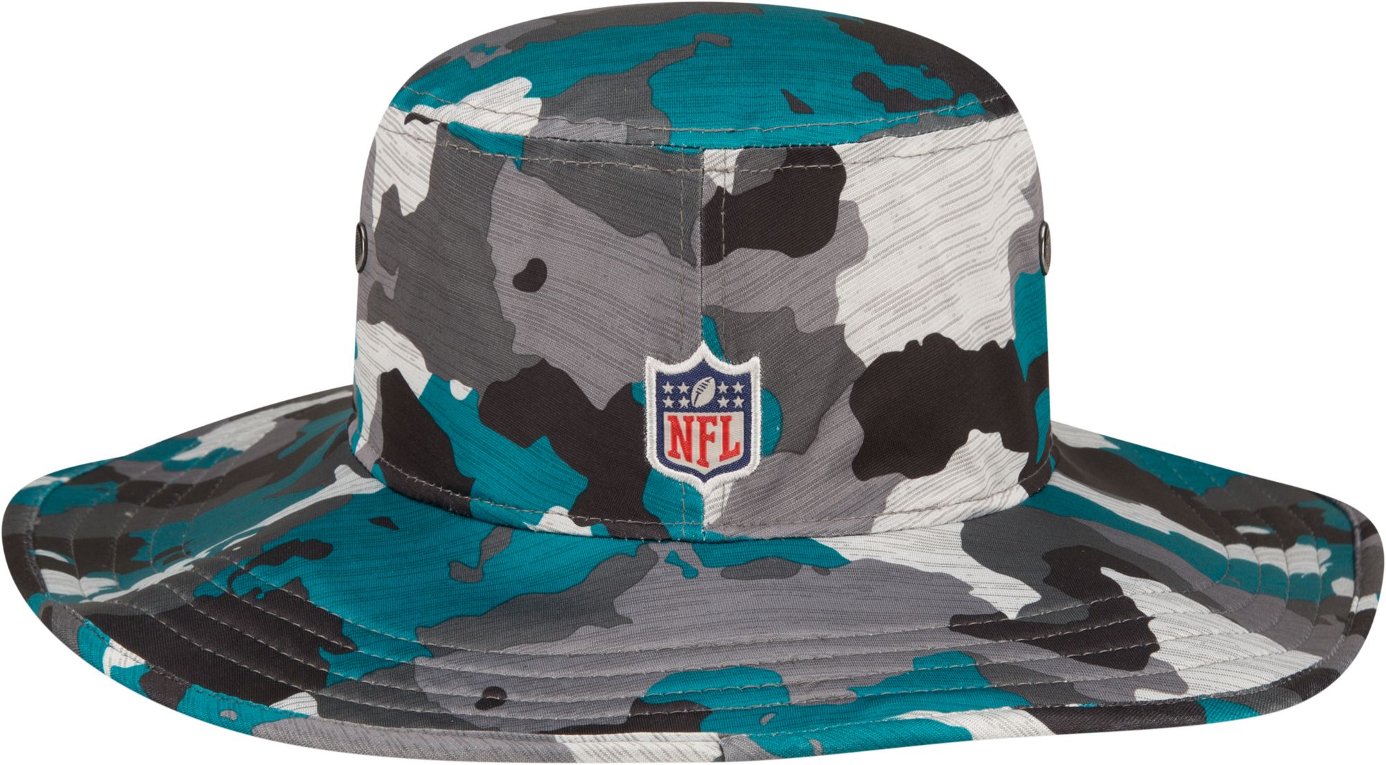 New Era Men's Jacksonville Jaguars Training Camp 2022 Sideline Panama Camouflage Bucket Hat product image