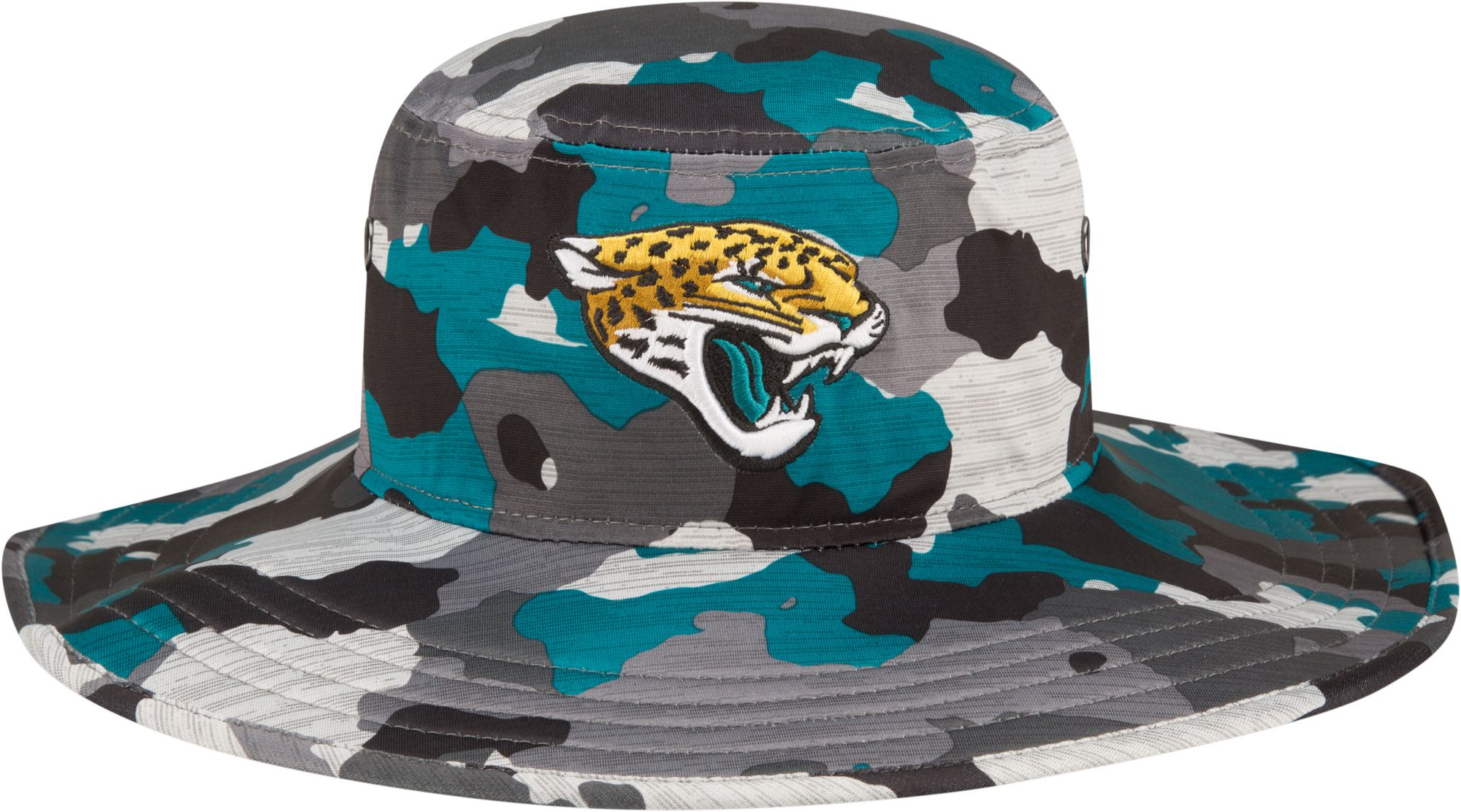 New Era Men's Jacksonville Jaguars Training Camp 2022 Sideline Panama Camouflage Bucket Hat product image
