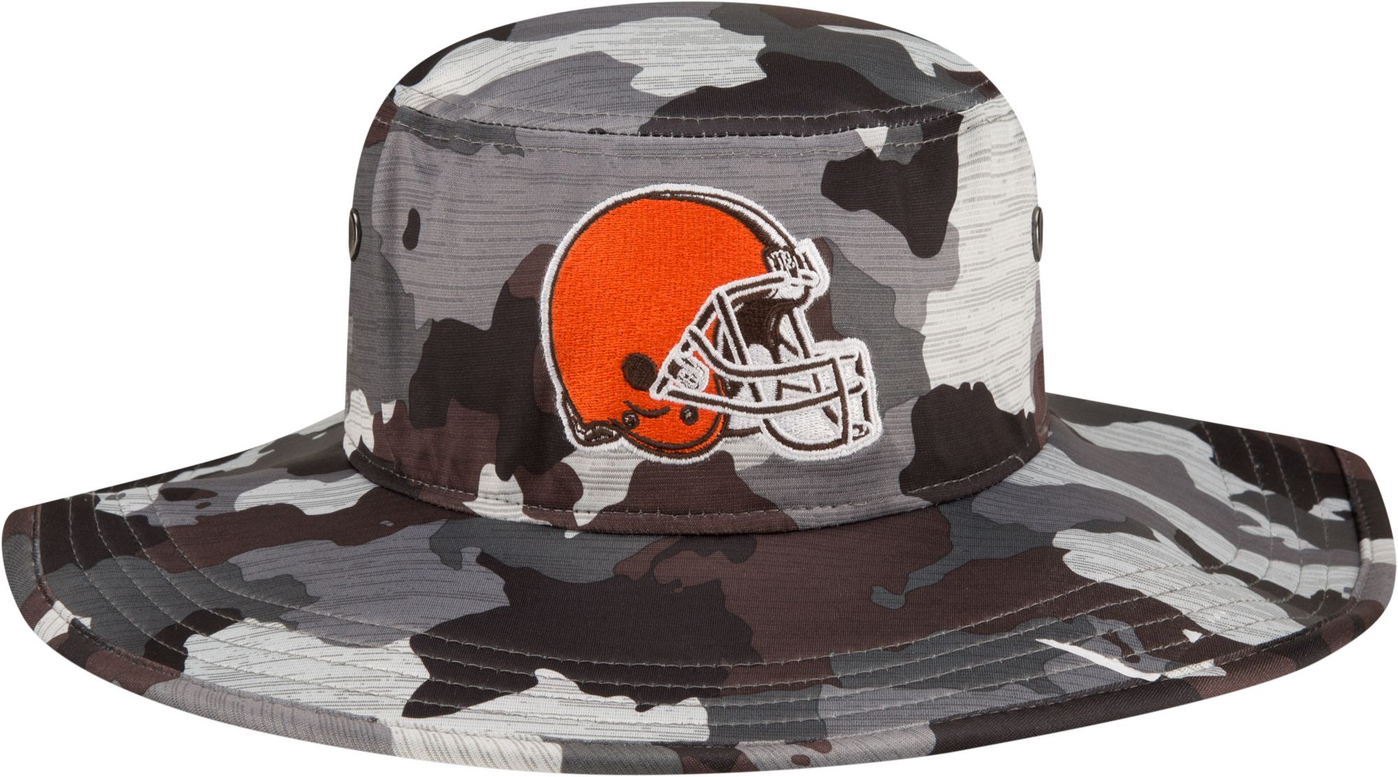 New Era Men's Cleveland Browns Training Camp 2022 Sideline Panama Camouflage Bucket Hat product image