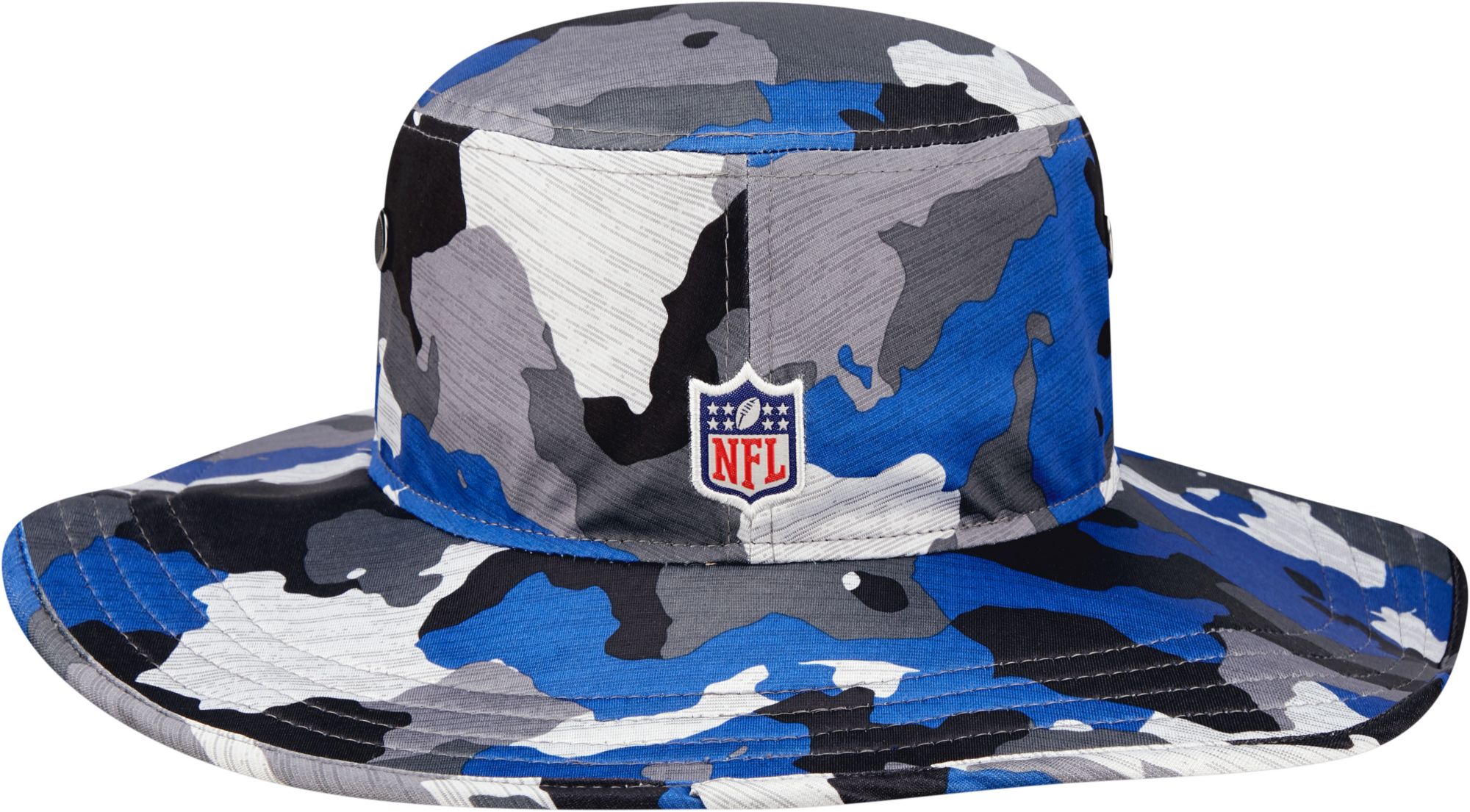 New Era Men's Indianapolis Colts Training Camp 2022 Sideline Panama Camouflage Bucket Hat product image