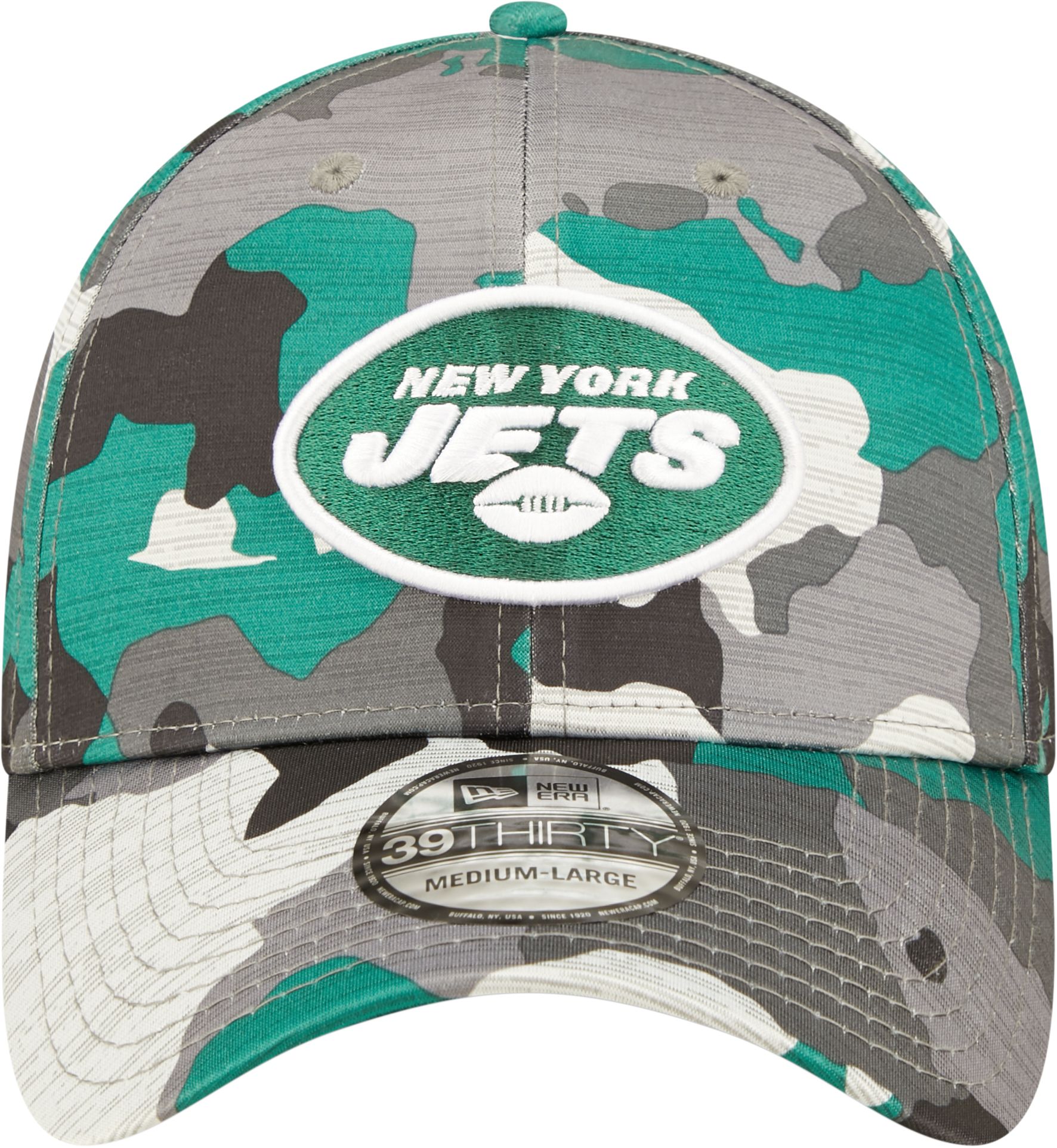 New Era Men's New York Jets Sideline Training Camp 2022 Camouflage 39Thirty Stretch Fit Hat product image