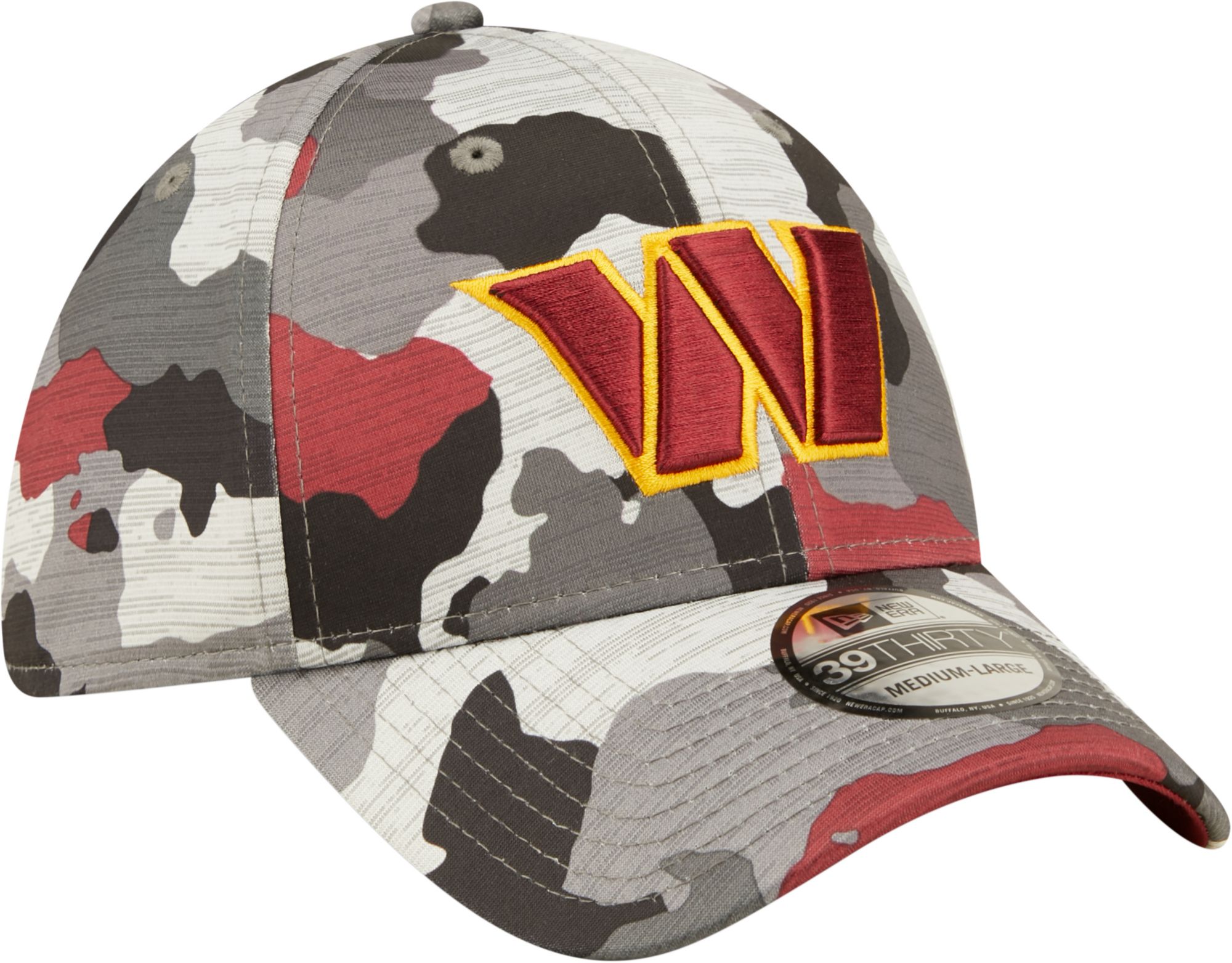 New Era Men's Washington Commanders Sideline Training Camp 2022 Camouflage 39Thirty Stretch Fit Hat product image