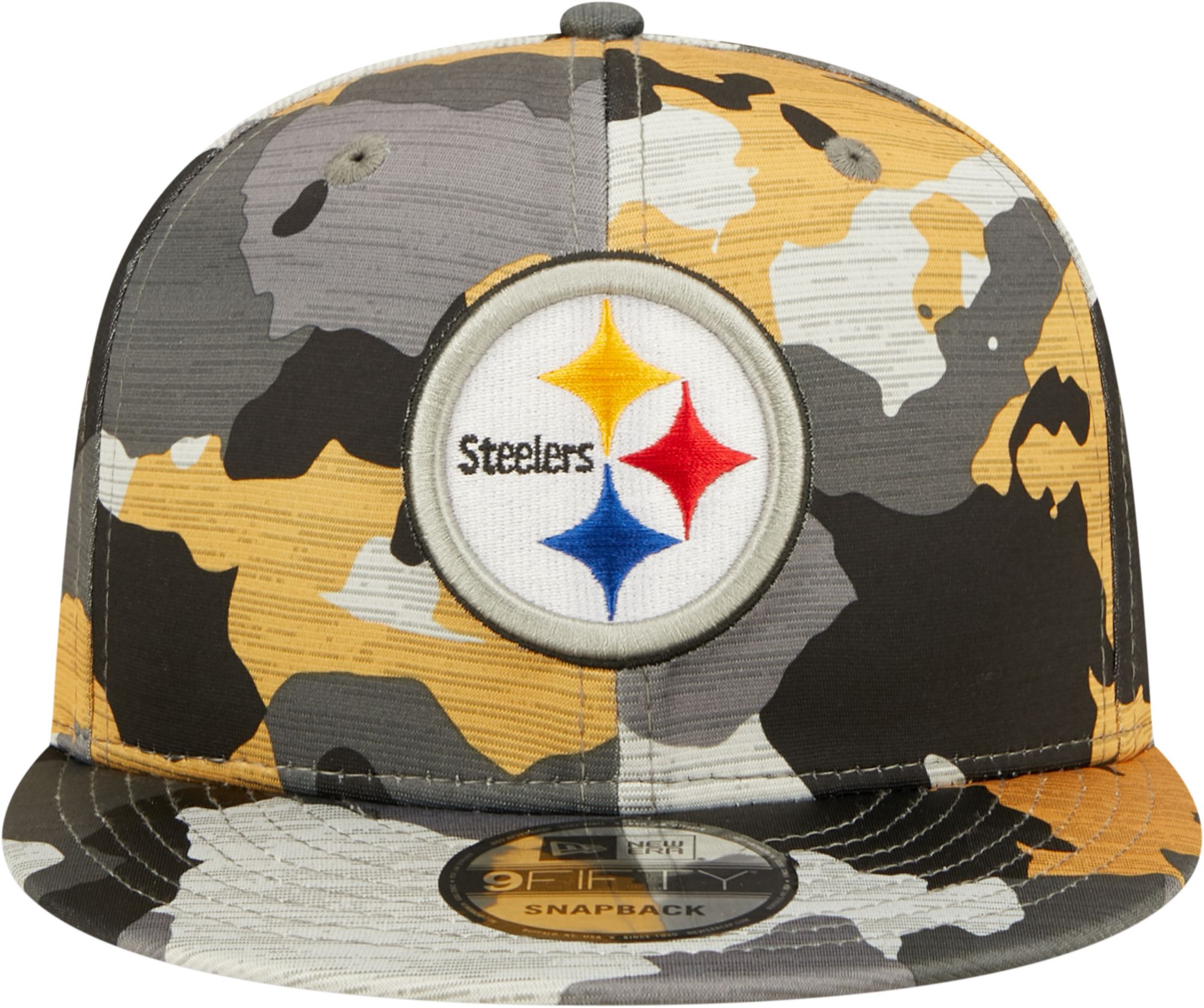 New Era Men's Pittsburgh Steelers Sideline Training Camp 2022 Camouflage 9Fifty Adjustable Hat product image