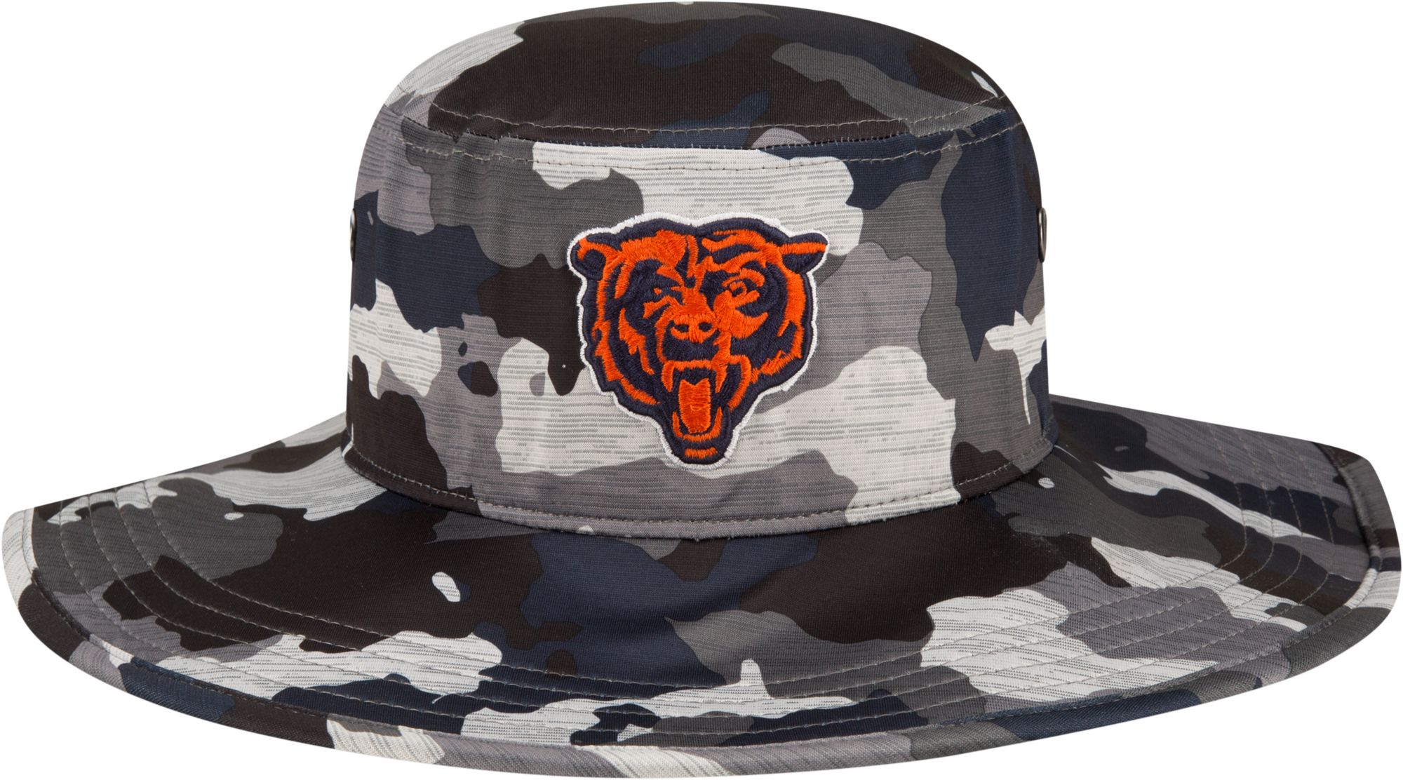 New Era Men's Chicago Bears Training Camp 2022 Sideline Panama Camouflage Bucket Hat product image