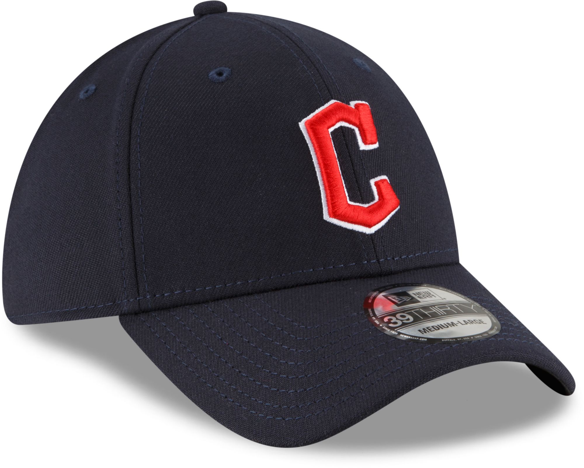 New Era Men's Cleveland Guardians Navy 39Thirty Stretch Fit Hat product image