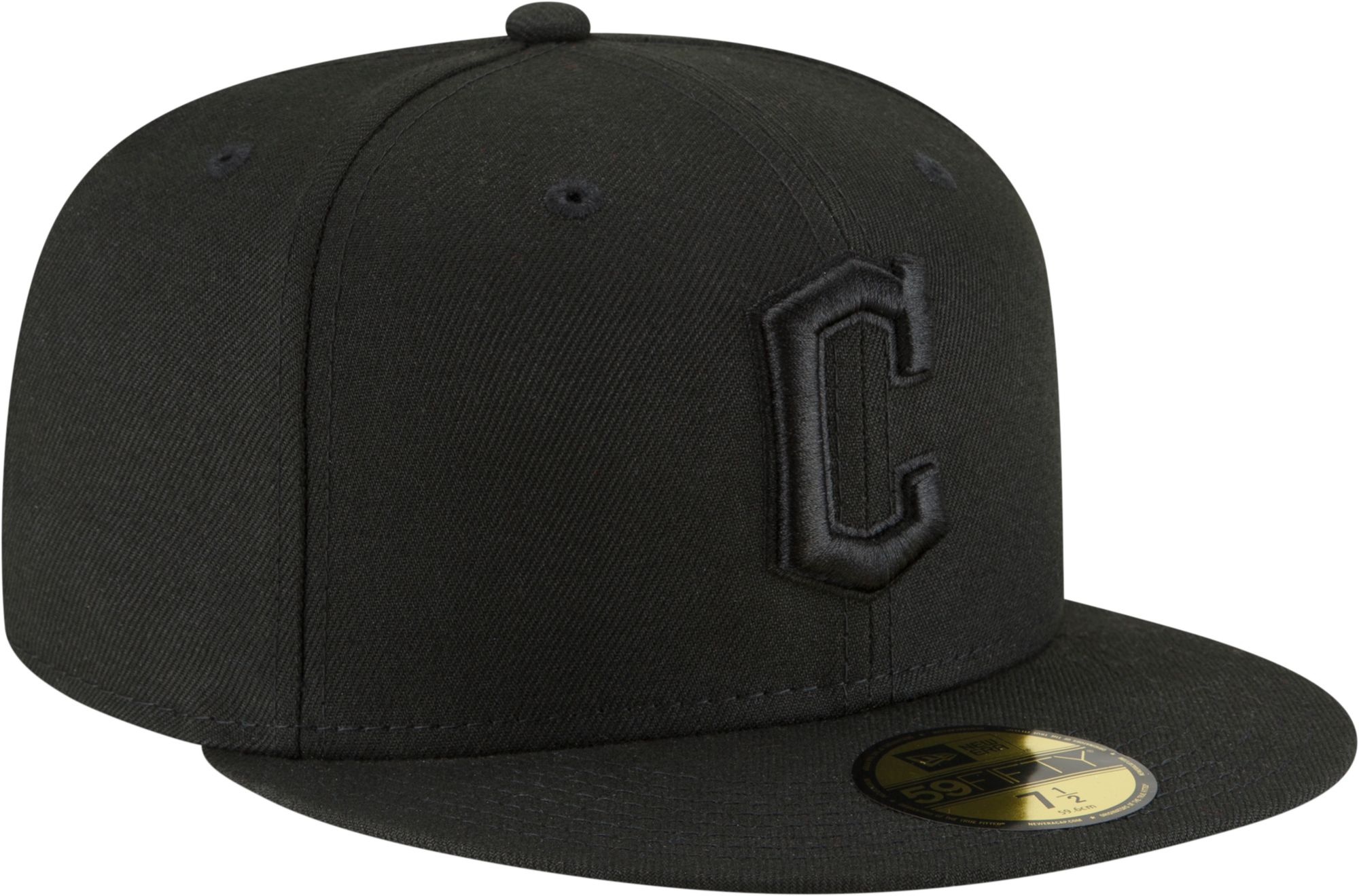 New Era Adult Cleveland Guardians Black Basic 59Fifty Fitted Hat product image