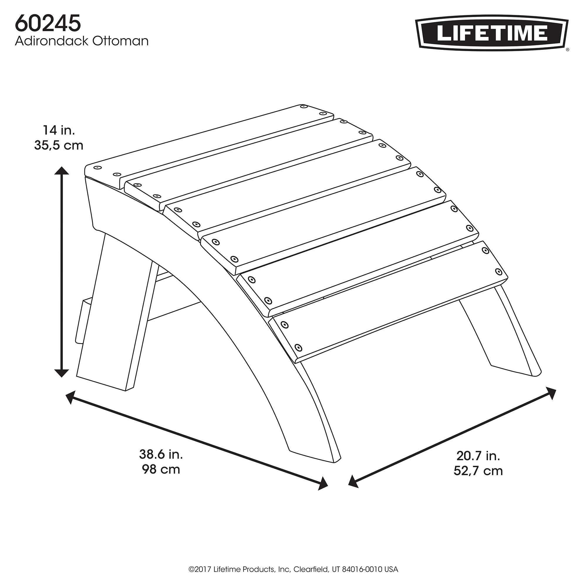 Lifetime Adirondack Ottoman product image