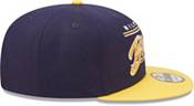 New Era Men's Milwaukee Brewers Blue 9Fifty Script Adjustable Hat