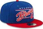 New Era Men's Atlanta Braves Navy 9Fifty Script Adjustable Hat product image