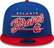 New Era Men's Atlanta Braves Navy 9Fifty Script Adjustable Hat product image
