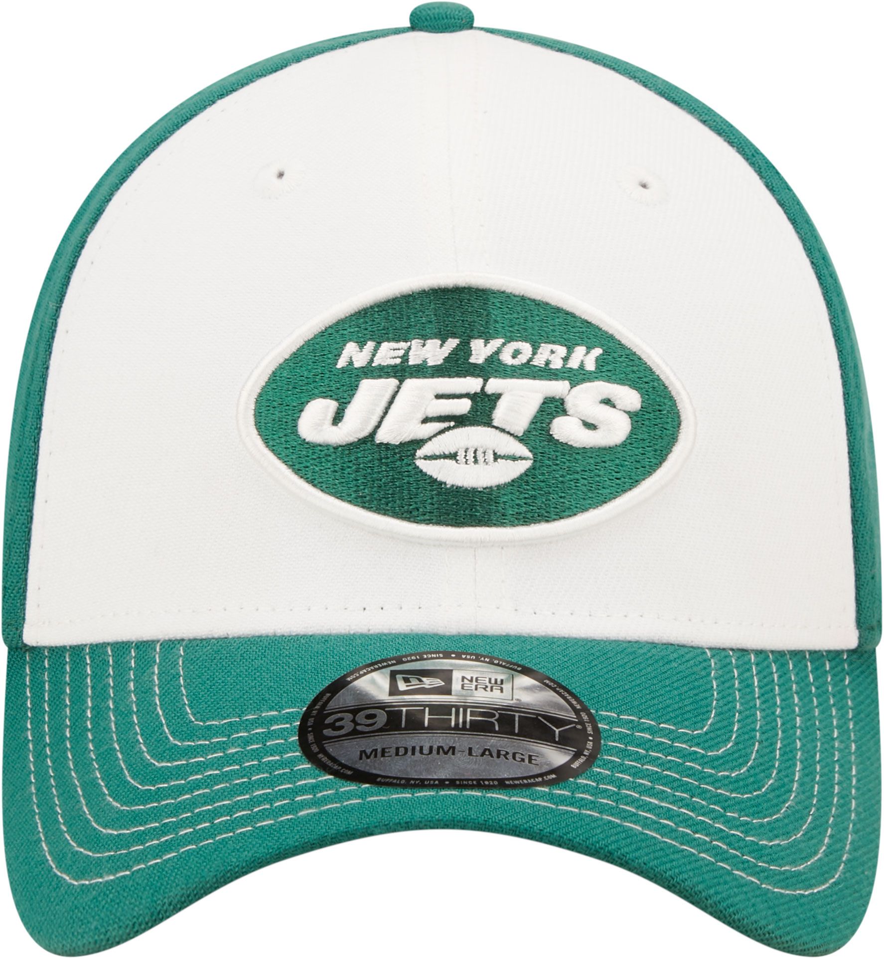 New Era Men's New York Jets Classic Green 39Thirty Stretch Fit Hat