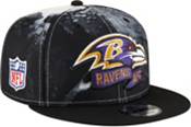 New Era Men's Baltimore Ravens Sideline Ink Dye 9Fifty Black Adjustable Hat product image