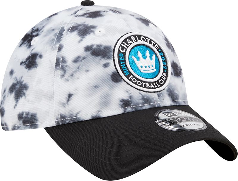 New Era Adult Charlotte FC 9Twenty Tie-dye Wash White Adjustable Hat product image