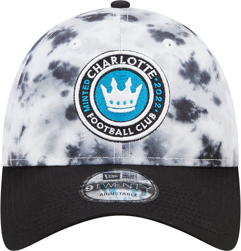 New Era Adult Charlotte FC 9Twenty Tie-dye Wash White Adjustable Hat product image