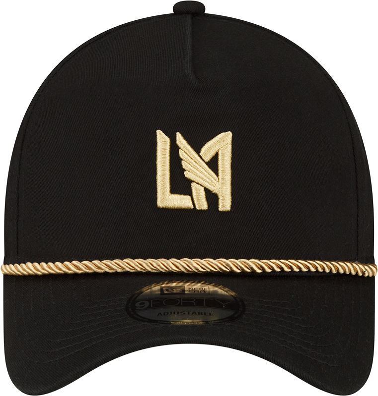 New Era Adult Los Angeles FC 2023 9Forty Logo Black Adjustable Hat