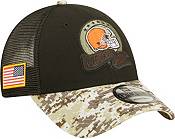New Era Men's Cleveland Browns Salute to Service Black 9Forty Adjustable Trucker Hat product image