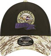 New Era Men's Baltimore Ravens Salute to Service Black 9Forty Adjustable Trucker Hat product image