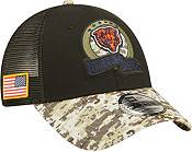 New Era Men's Chicago Bears Salute to Service Black 9Forty Adjustable Trucker Hat product image