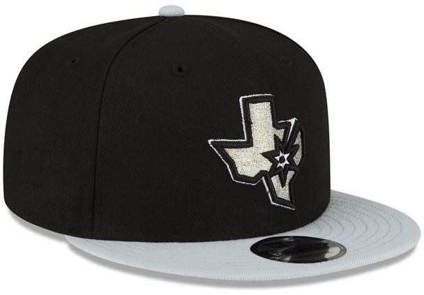 New Era Adult San Antonio Spurs Black 2Tone 9Fifty Adjustable Hat product image