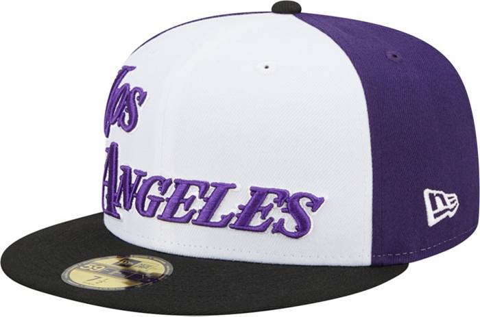 Men's Los Angeles Lakers New Era Purple Icon 59FIFTY Fitted Hat