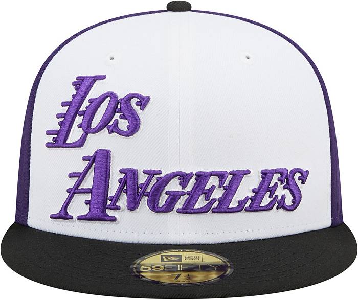 Los Angeles Lakers New Era Official Team Color 59FIFTY Fitted Hat - Purple