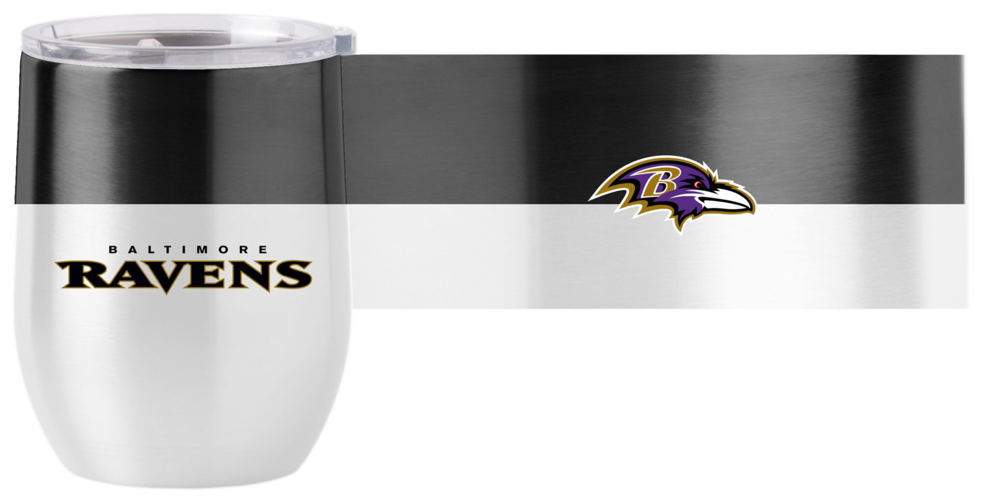Logo Brands Baltimore Ravens 16 oz. Stainless Steel Colorblock Tumbler product image
