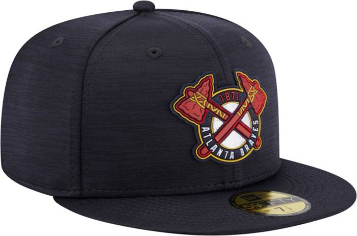 atlanta braves fitted hat with tomahawk