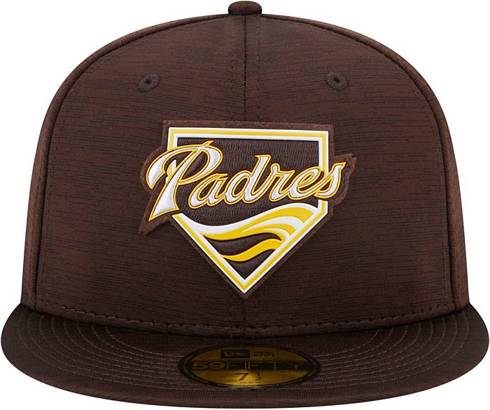 New Era Men's San Diego Padres Clubhouse Brown 59Fifty Alternate Fitted Hat