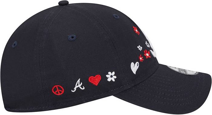 Atlanta Braves New Era Women's Shoutout 9TWENTY Adjustable Hat - Navy