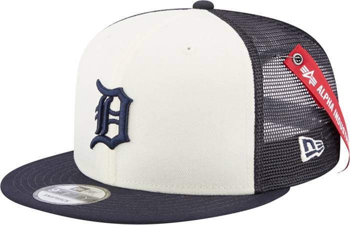 New Detroit Tigers Navy Blue Trucker Hat For Men, Mesh Trucker Hat Snapback