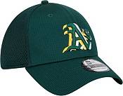 New Era Youth Oakland Athletics Dark Green 39THIRTY Overlap Stretch Fit Hat product image