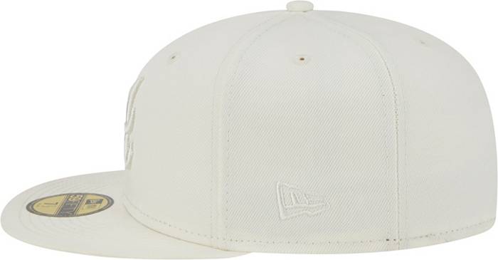 New York Yankees New Era White on White Collection 59FIFTY Fitted Hat, 7 3/8 / White