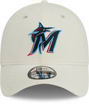 New Era Men's Miami Marlins White 39THIRTY Classic Stretch Fit Hat product image