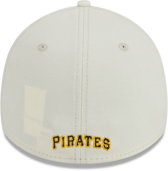 New Era Men's Pittsburgh Pirates White 39THIRTY Classic Stretch Fit Hat