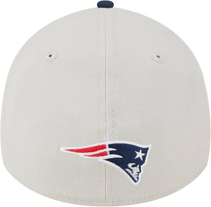 Men's New Era White/Navy New England Patriots 2023 Sideline 9TWENTY  Adjustable Hat