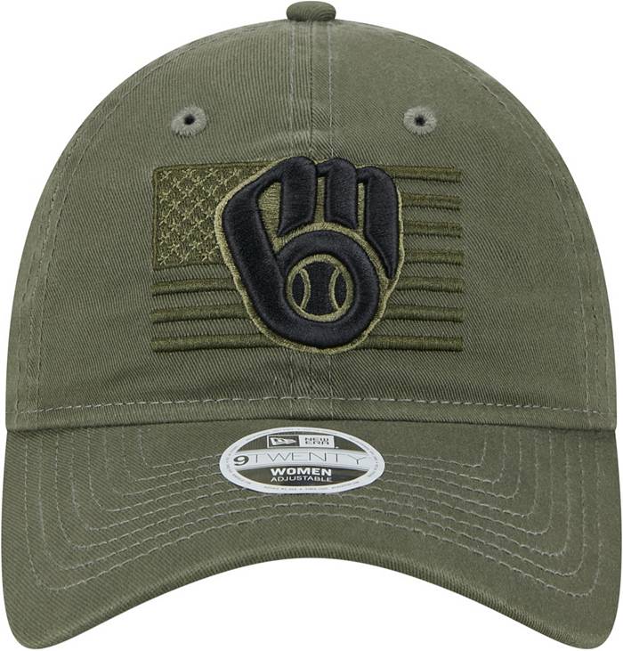 New Era Women's Armed Forces Day 2023 Milwaukee Brewers Olive 9Twenty  Adjustable Hat