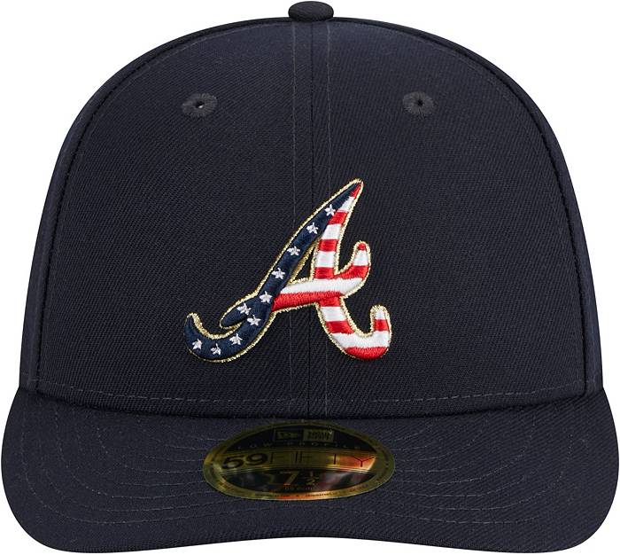 Atlanta Braves New Era Speed Golfer Trucker Snapback Hat - Navy