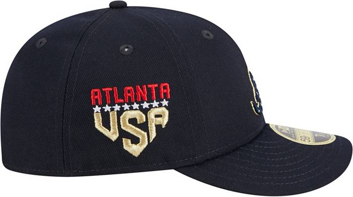 New Era Men's Fourth of July '23 Atlanta Braves Navy Low Profile 9Fifty  Fitted Hat